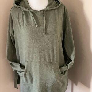 Olive Green Women's Hoodie Sweater